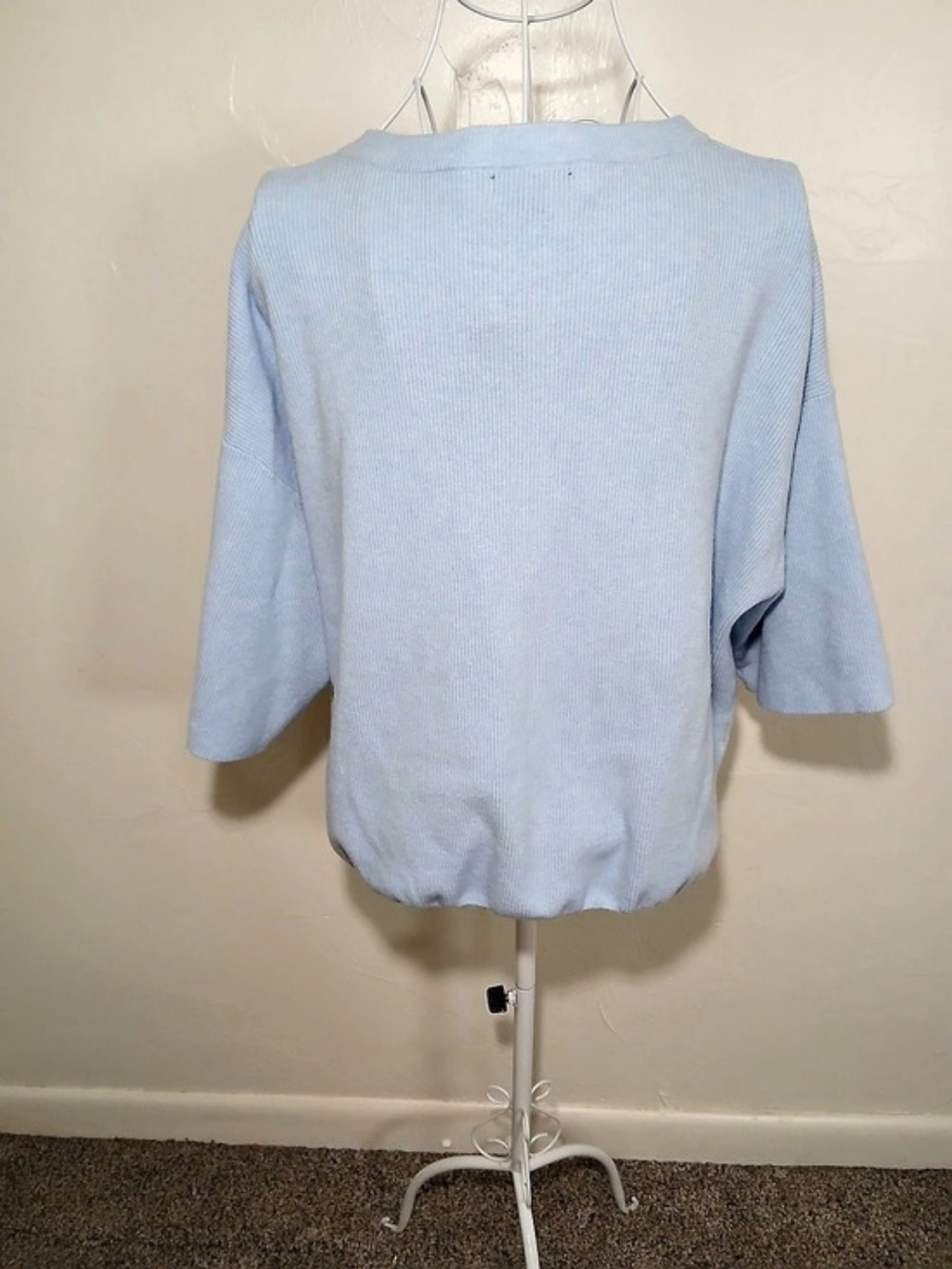 Wild Fable Blue Ribbed Button-Front Cardigan XL NWT - Picture 2 of 9